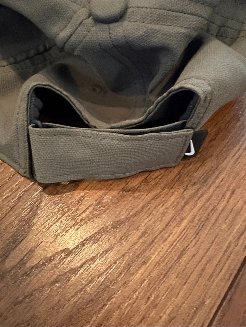 Nike Olive Baseball Cap with White Swoosh